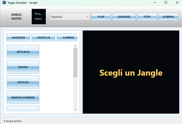 Jingle Rapidi - screenshot Vegas Karaoke Player